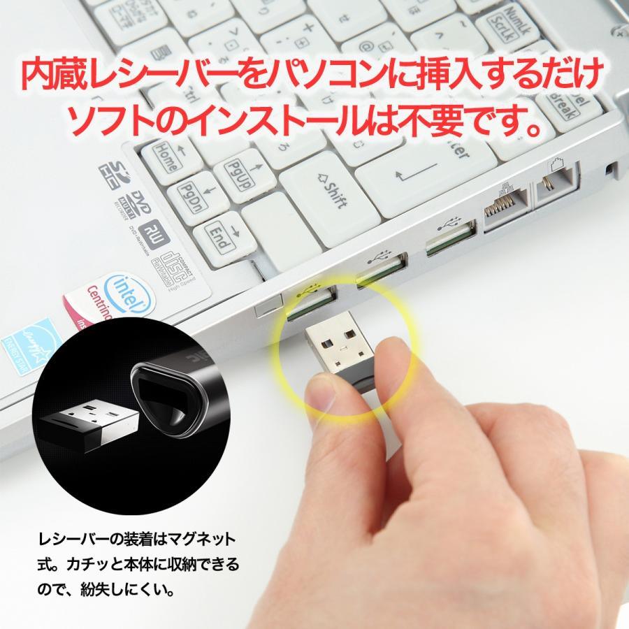 レーザーポインター Slim 電池がいらない USB 充電式 レーザーポインタ マウス パワポ リモコン mac プレゼン 明るい - Yolerhome