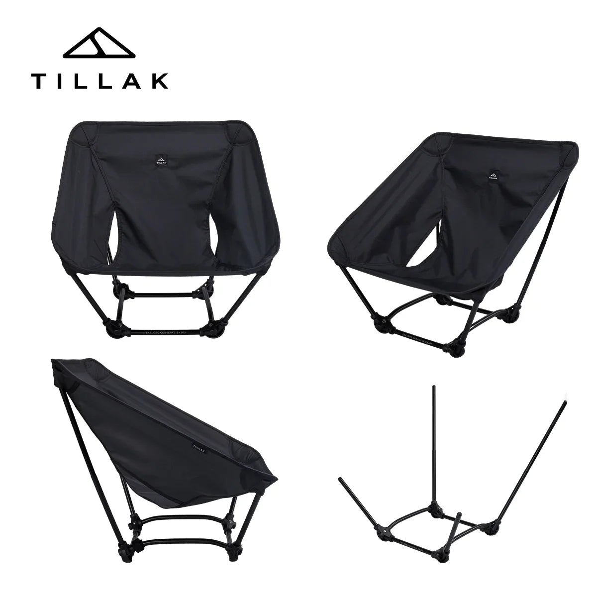 アウトドア グラウンドチェア キャンプ ハイキング キャンプムーンチェアSOLO軽量グランドチェア屋外折りたたみ4脚チェア - Yolerhome