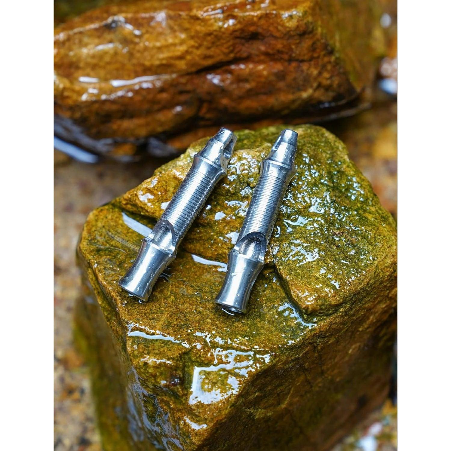 緊急ホイッスル 笛 デカ音 SOS 120dB ステンレス鋼 軽量 頑丈E - WH03 - Yolerhome