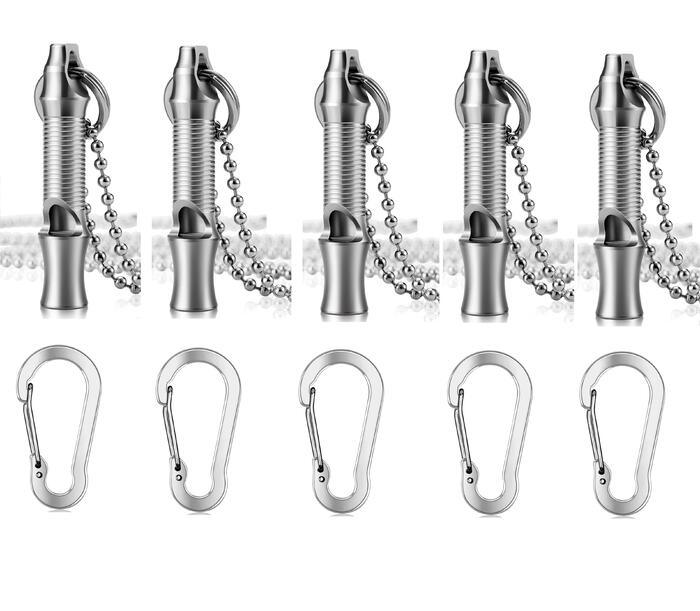 緊急ホイッスル 笛 デカ音 SOS 120dB ステンレス鋼 軽量 頑丈E - WH03 - Yolerhome