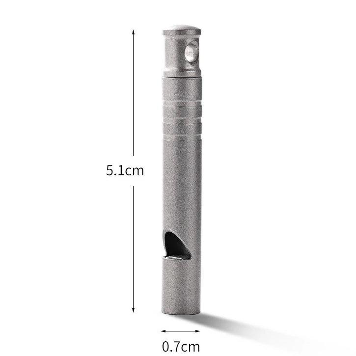 チタン製 ホイッスル 地震 SOS 口笛 大音量 120dB 頑丈 アウトドアE - WH05 - Yolerhome