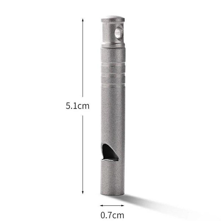 チタン製 ホイッスル 地震 SOS 口笛 大音量 120dB 頑丈 アウトドアE - WH05 - Yolerhome