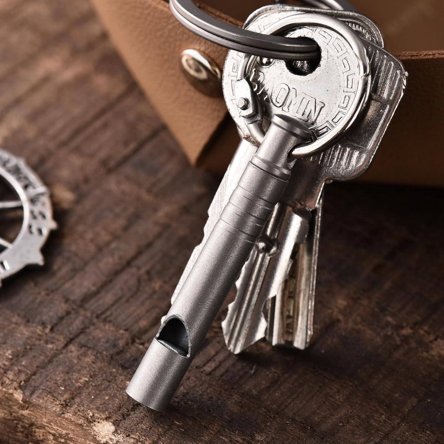 チタン製 ホイッスル 地震 SOS 口笛 大音量 120dB 頑丈 アウトドアE - WH05 - Yolerhome