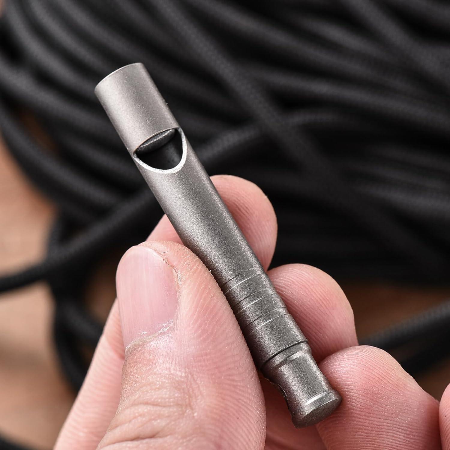 チタン製 ホイッスル 地震 SOS 口笛 大音量 120dB 頑丈 アウトドアE - WH05 - Yolerhome