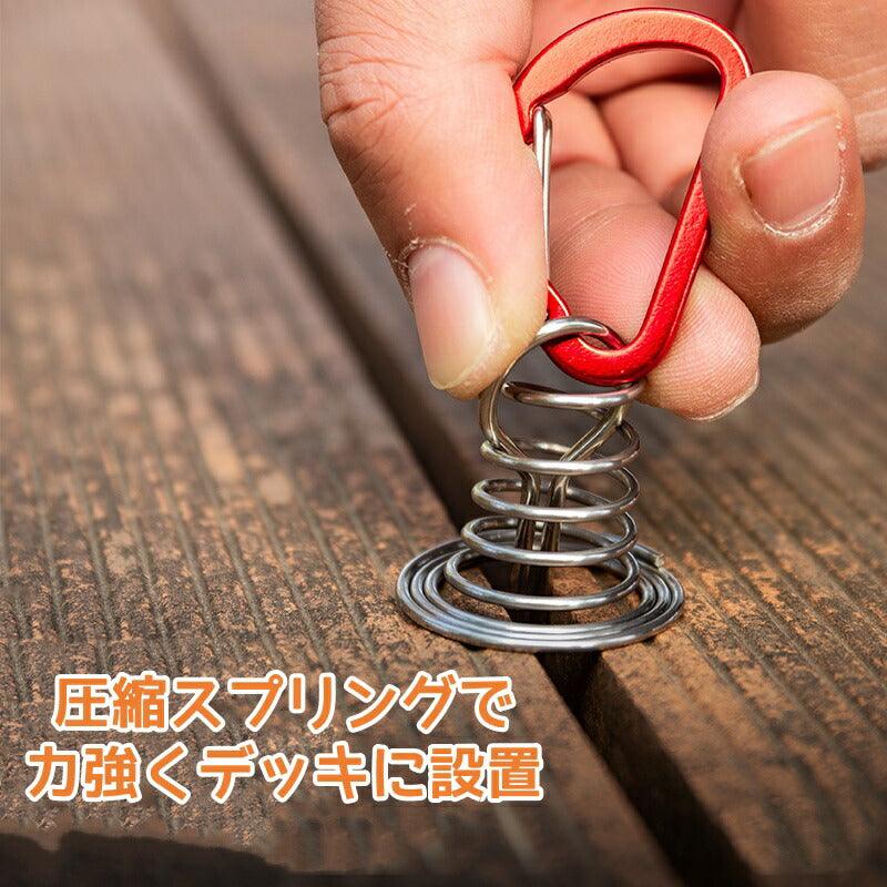 アンカーペグ ウッドデッキ ペグ デッキペグ 自在金具 キャンプ テントTPEG - OCT - Yolerhome
