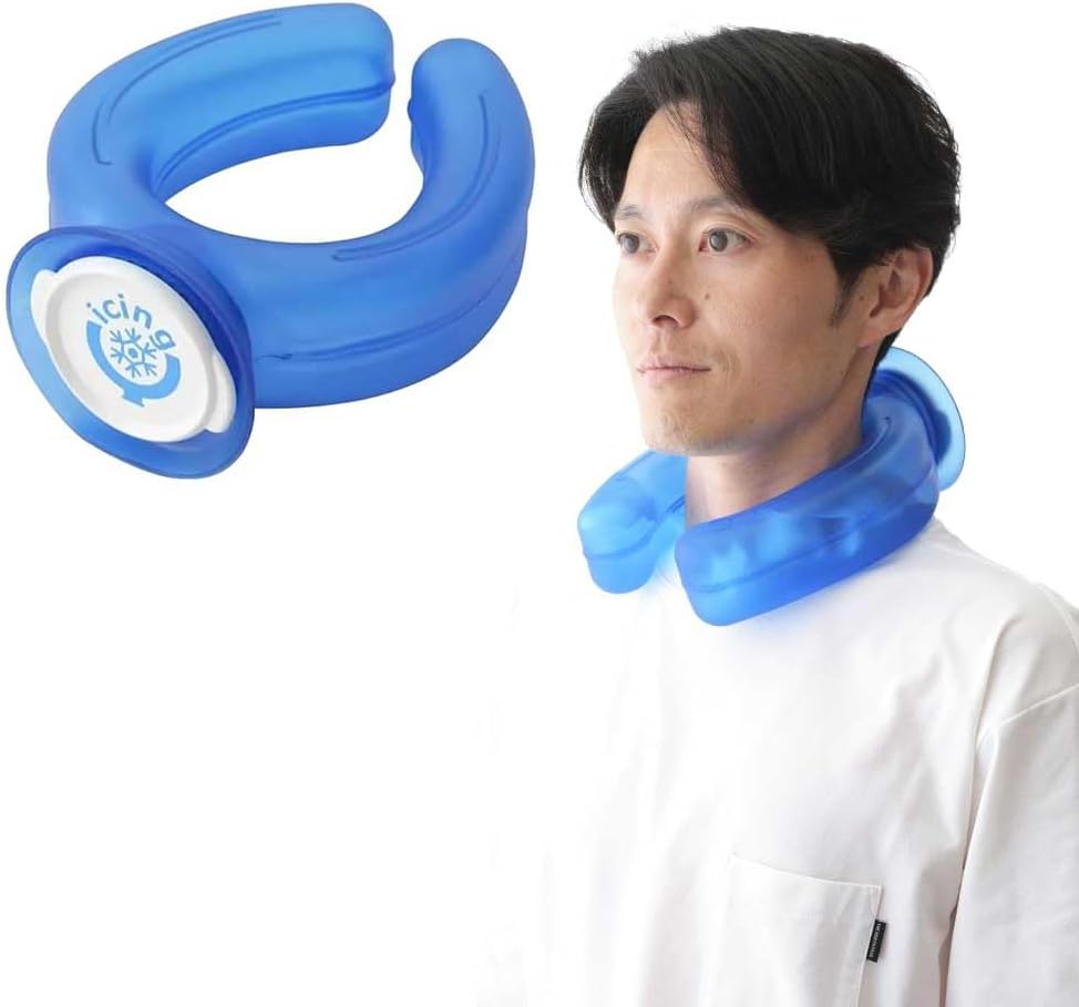 正規品 アイシングＵ ネッククーラー ハンズフリー クールリング 氷嚢 氷のう クールダウン 屋外スポーツ 野球 サッカー 登山 熱中症対策 熱気対策 夏の必需品 - Yolerhome