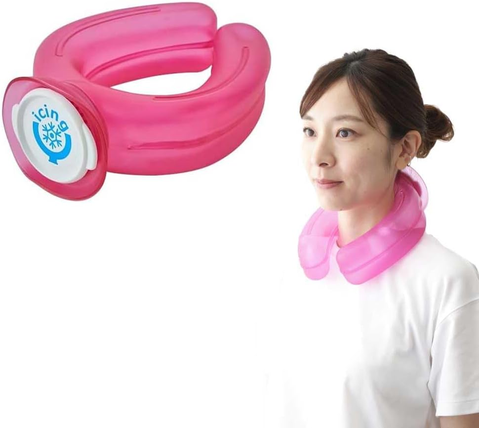 正規品 アイシングＵ ネッククーラー ハンズフリー クールリング 氷嚢 氷のう クールダウン 屋外スポーツ 野球 サッカー 登山 熱中症対策 熱気対策 夏の必需品 - Yolerhome