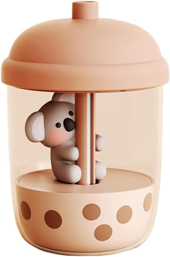 加湿器 小型 可愛い 卓上 加湿器 USB給電式 車用加湿器 静音 超音波 空気浄化機 お手入れ簡単 次亜塩素酸水対応 空焚き防止 2段階噴霧量調節 時間設定 上部給水式 加湿器 乾燥対策/花粉症対策/オフィス/寝室/部屋/家庭用 (グリーン) - Yolerhome