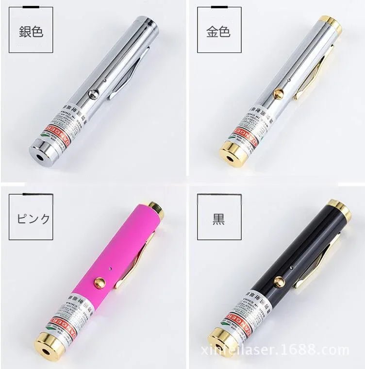 ショートレーザー懐中電灯ミニUSB充電式リチウム電池ペン緑レーザーポインター長距離緑色光 - Yolerhome