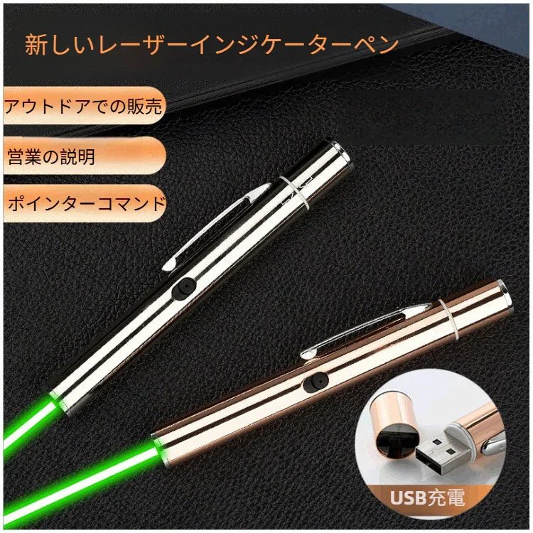 高出力赤レーザー搭載 教育用 ポインター 懐中電灯 多機能 USB充電 赤外線モード付 講義 アウトドア 点検 照明 暗所でもはっきりと赤点を照らす 長時間使用可能 - Yolerhome