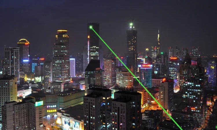 ショートレーザー懐中電灯ミニUSB充電式リチウム電池ペン緑レーザーポインター長距離緑色光 - Yolerhome