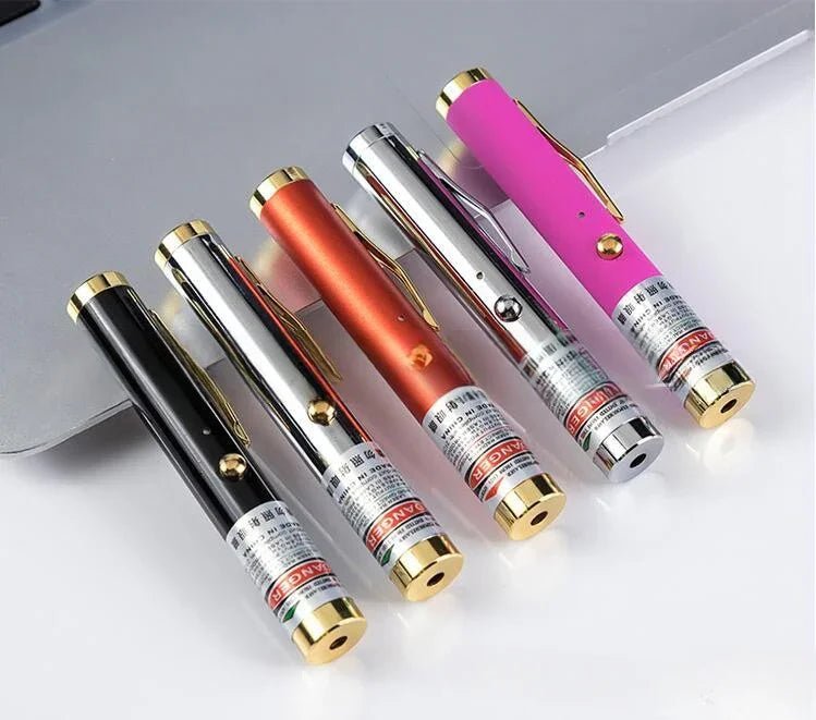 ショートレーザー懐中電灯ミニUSB充電式リチウム電池ペン緑レーザーポインター長距離緑色光 - Yolerhome