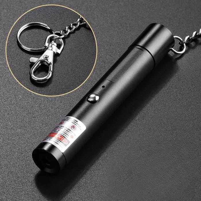 キーホルダーusb充電式レーザーポインターカラス撃退用 緑色・赤色選択可能 - Yolerhome