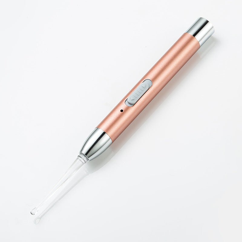 USB充電式発光耳かき 耳掃除イヤークリーナー 黄光&白光LEDダブル光源搭載 子供・赤ちゃん用安全設計 耳垢除去 採耳神器 - Yolerhome