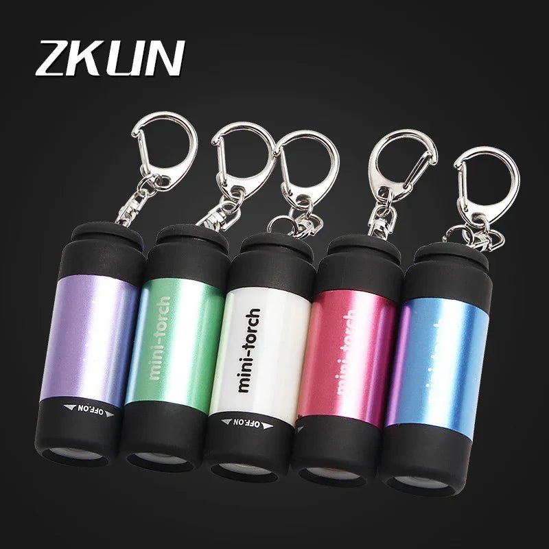 USB充電式ミニLED懐中電灯強光・防水設計小型キーライトトーチ型コンパクト照明ライト夜間携帯用に最適 - Yolerhome