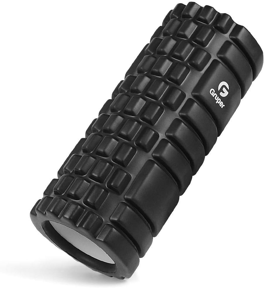 【在宅フィットネス】フォームローラー 筋膜リリース ヨガポール グリッドデザイン ストレッチローラー トレーニング器具 肩こり・腰痛・冷え対策 冬太り予防 収納バッグ付き 男女兼用 - yoler - Yolerhome