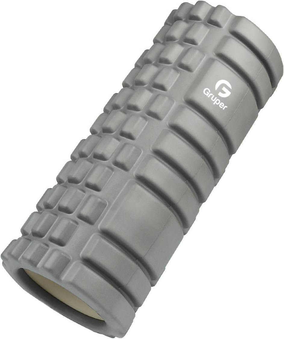 【在宅フィットネス】フォームローラー 筋膜リリース ヨガポール グリッドデザイン ストレッチローラー トレーニング器具 肩こり・腰痛・冷え対策 冬太り予防 収納バッグ付き 男女兼用 - yoler - Yolerhome