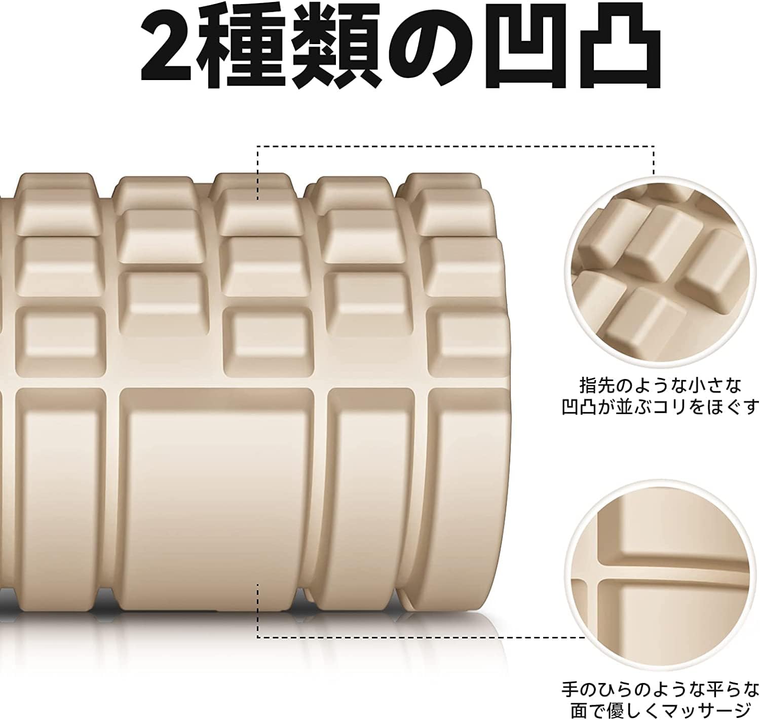 【在宅フィットネス】フォームローラー 筋膜リリース ヨガポール グリッドデザイン ストレッチローラー トレーニング器具 肩こり・腰痛・冷え対策 冬太り予防 収納バッグ付き 男女兼用 - yoler - Yolerhome