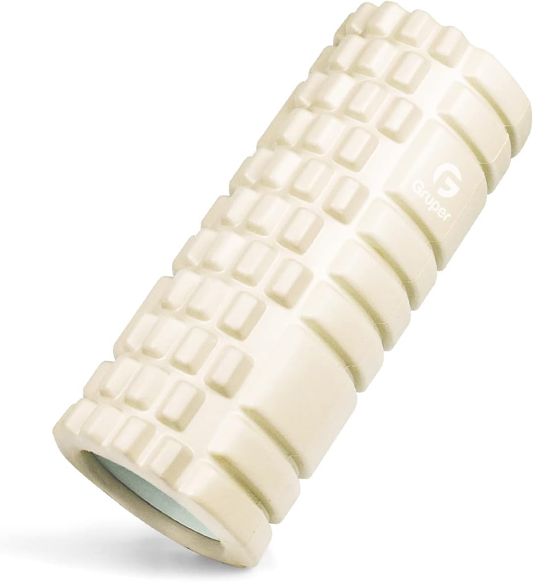 【在宅フィットネス】フォームローラー 筋膜リリース ヨガポール グリッドデザイン ストレッチローラー トレーニング器具 肩こり・腰痛・冷え対策 冬太り予防 収納バッグ付き 男女兼用 - yoler - Yolerhome