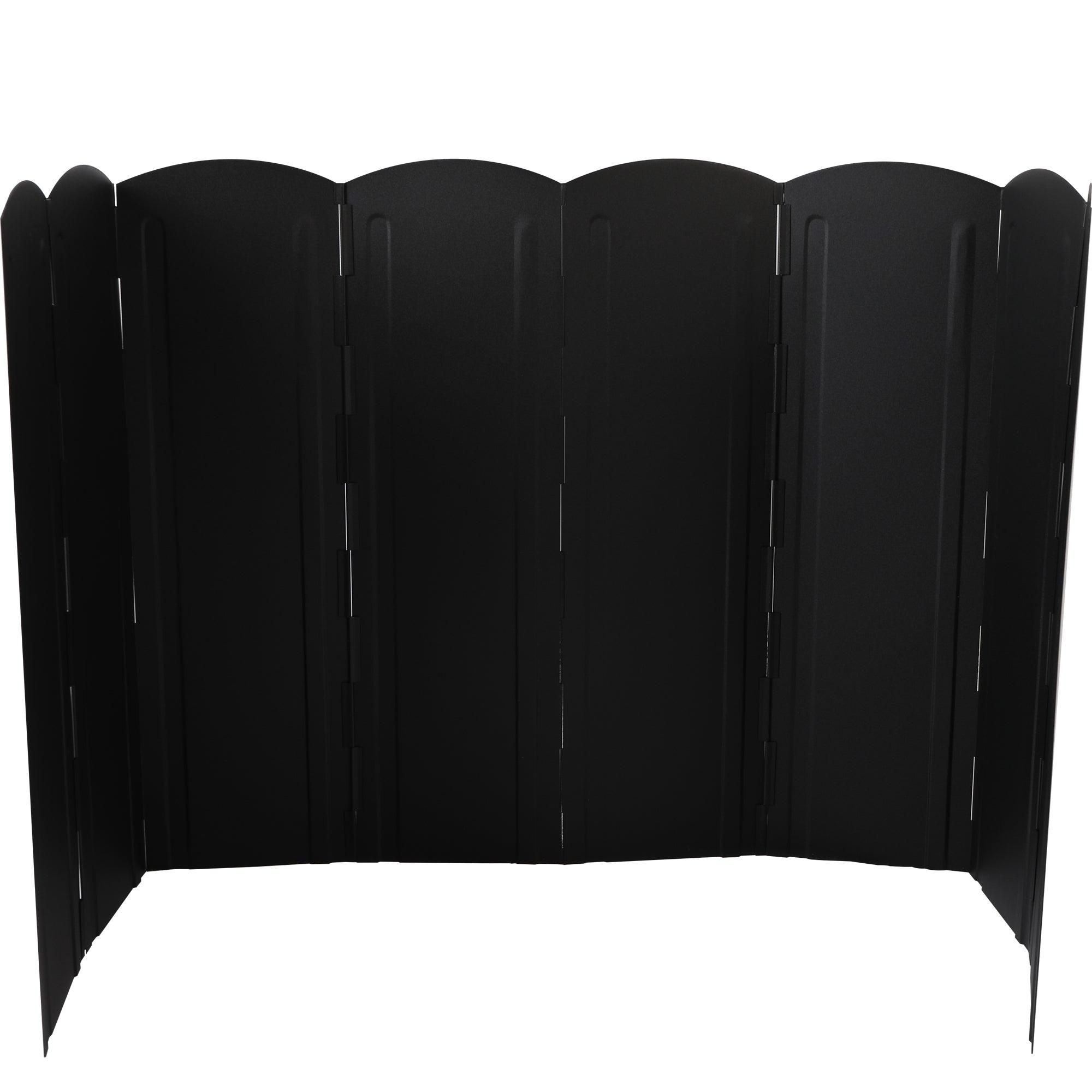 大型風除板 幅120cm高さ50cm ブラック(粉体塗装) YR - WSLB - Yolerhome