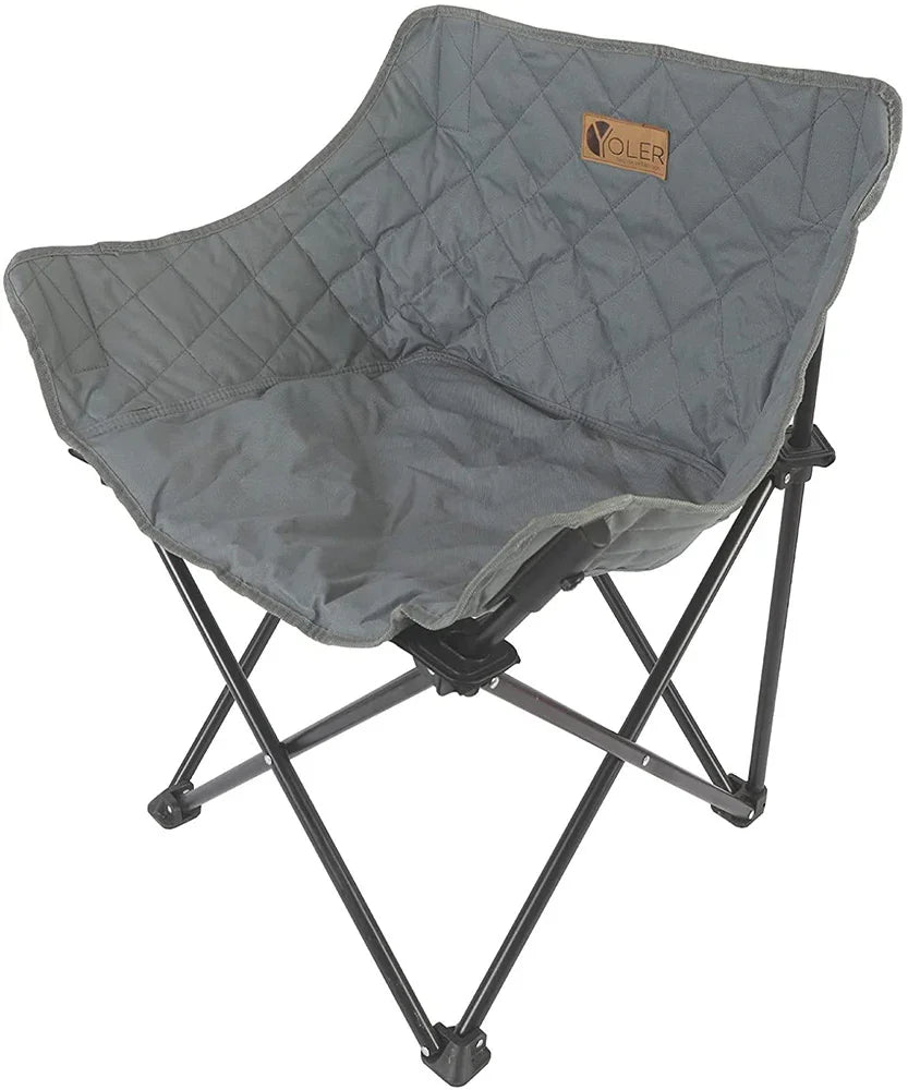 アウトドア キャンプチェア 収束型 グレー BVC003G - Yolerhome